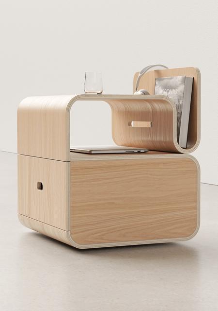 弯曲密度板床头柜家具设计-创意生活 创意生活 第6张